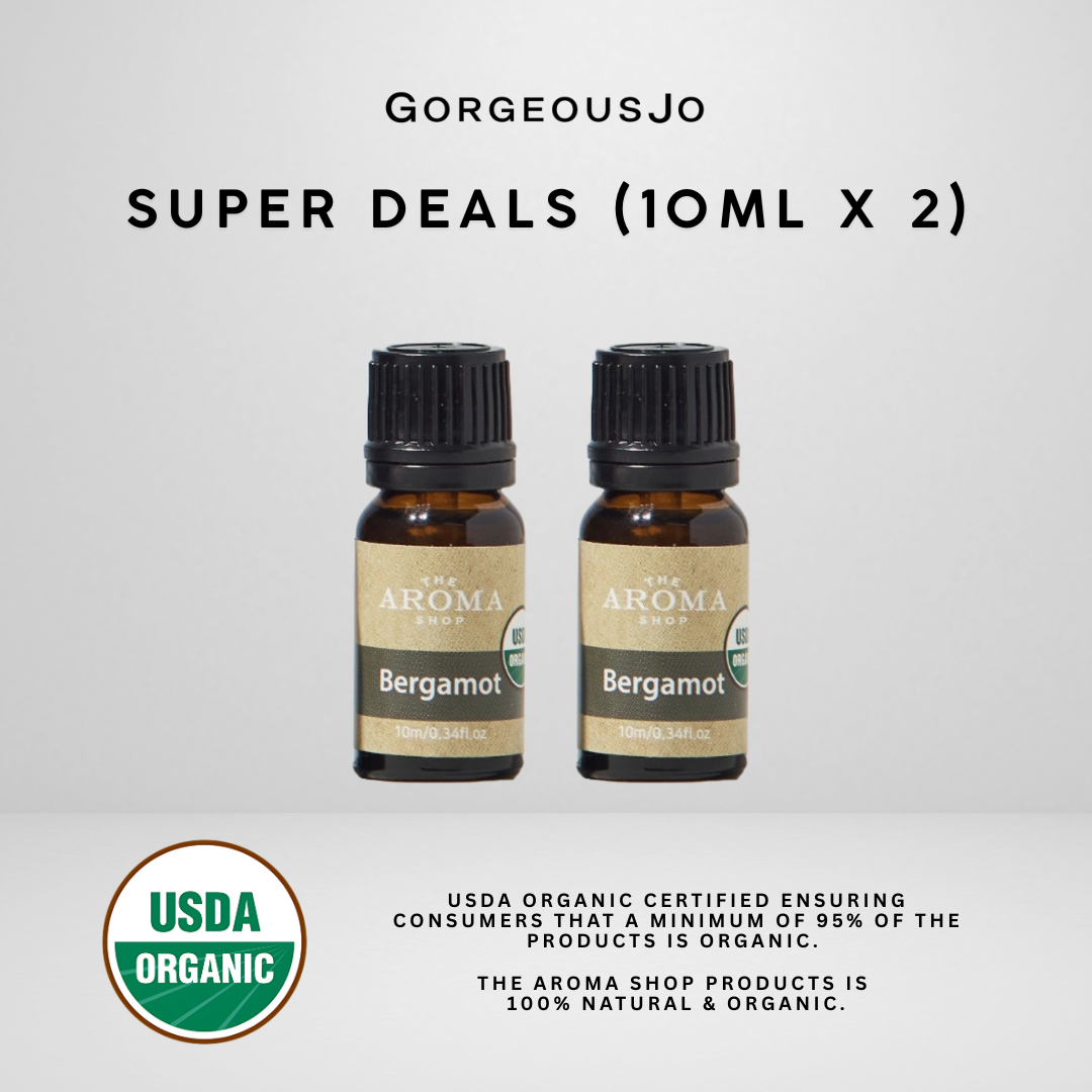 The Aroma Shop Organic Bergamot Pure Essential Oil