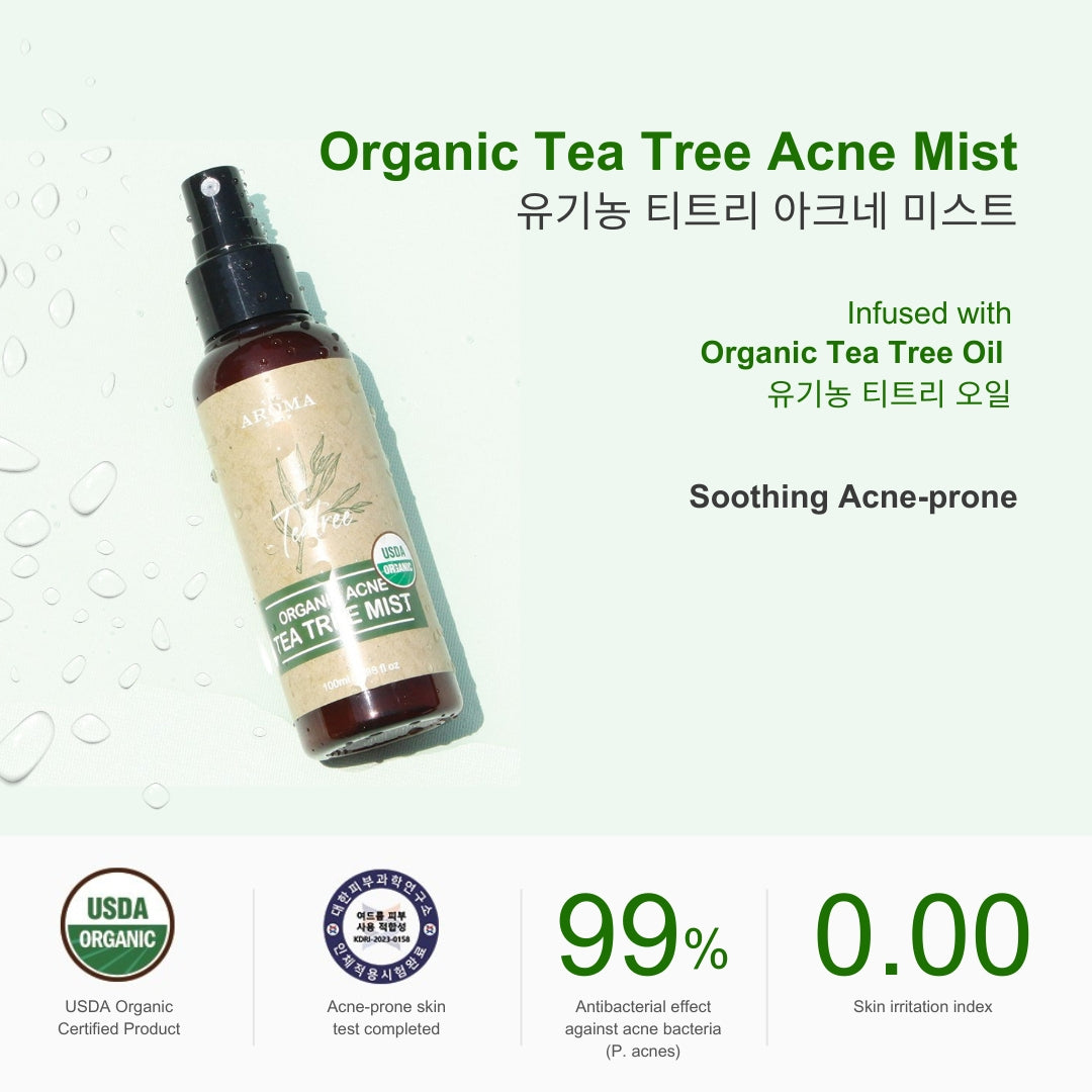 The Aroma Shop Organic Tea Tree Acne Mist (100ml)