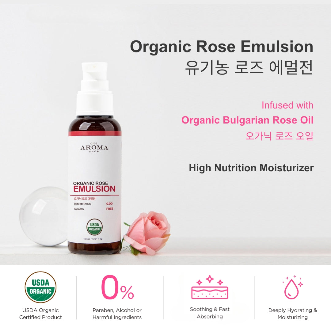 The Aroma Shop Organic Rose Emulsion (100ml)